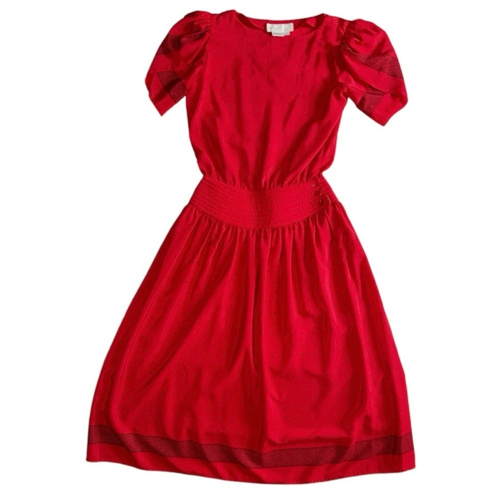 Vintage Maggie Boutique Red & Black Polkadot
Dress Sz 4